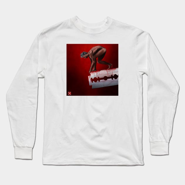 Razor edge Long Sleeve T-Shirt by Arash Shayesteh